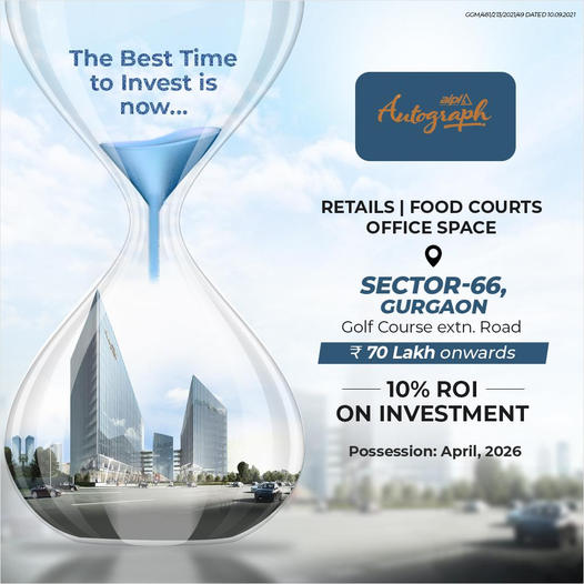 Possession April-2026 at AIPL Autograph in Golf Course Ext Road, Gurgaon