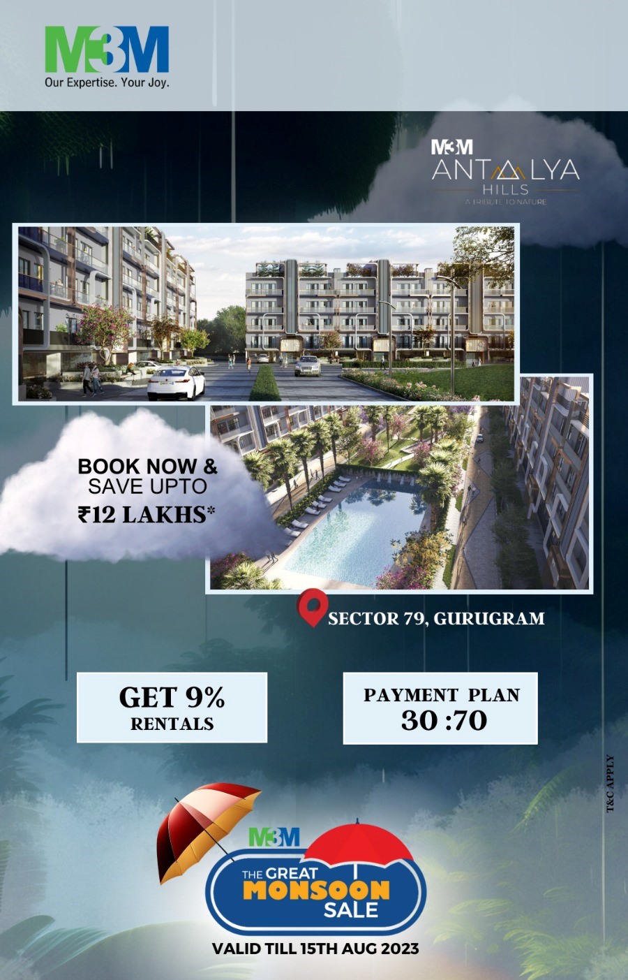 Book now & save upto Rs 12 Lac at M3M Antalya Hills in Sec 79, Gurgaon