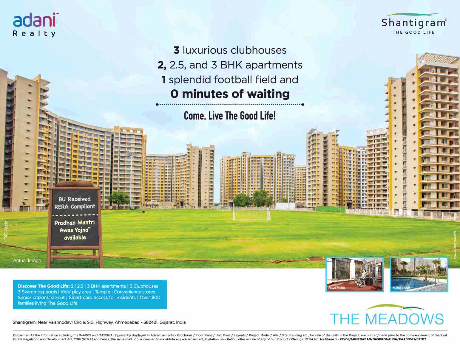 Come, live the good life at Adani Shantigram Meadows in Ahmedabad Update