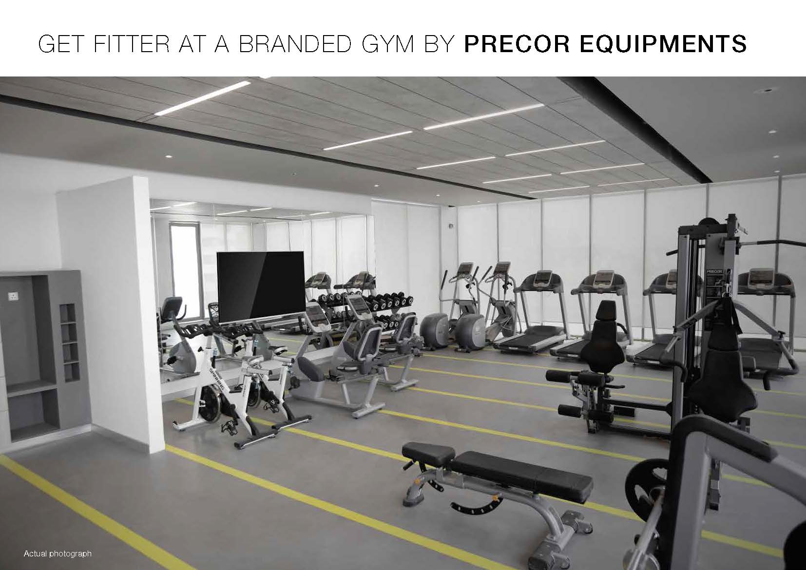 Branded Gym by Precor Equipments at Godrej Summit