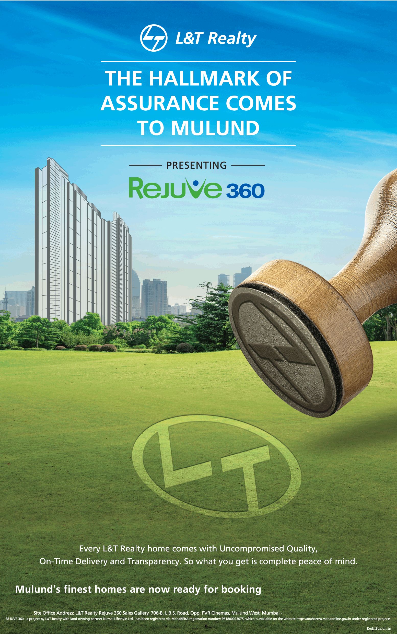 Ready for booking at L and T Rejuve 360, Mulund West, Mumbai