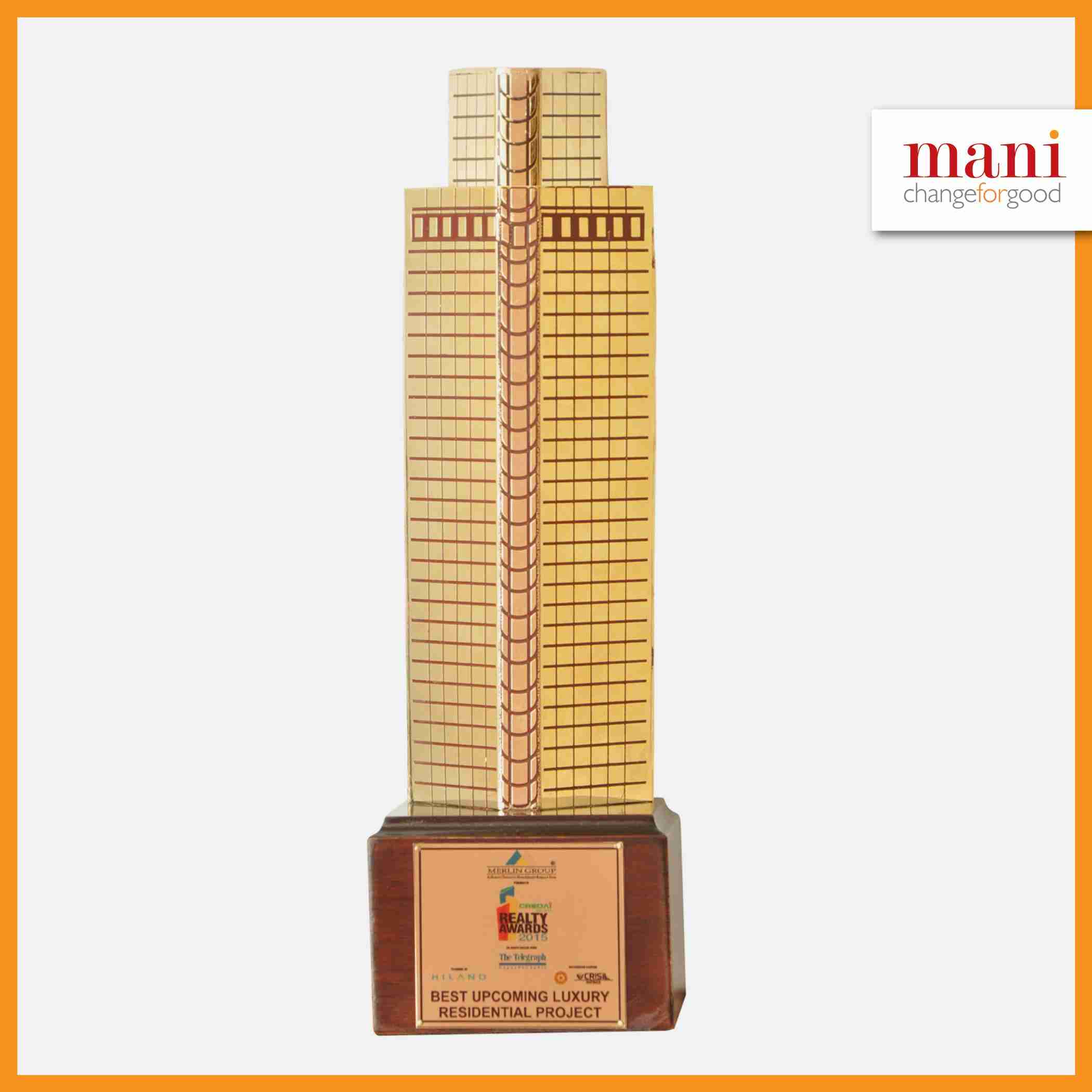 Tirumani awarded “Best Residential Project in the Ultra-Luxury Segment in Kolkata” at the 2014 CNBC AWAAZ AWARDS Update