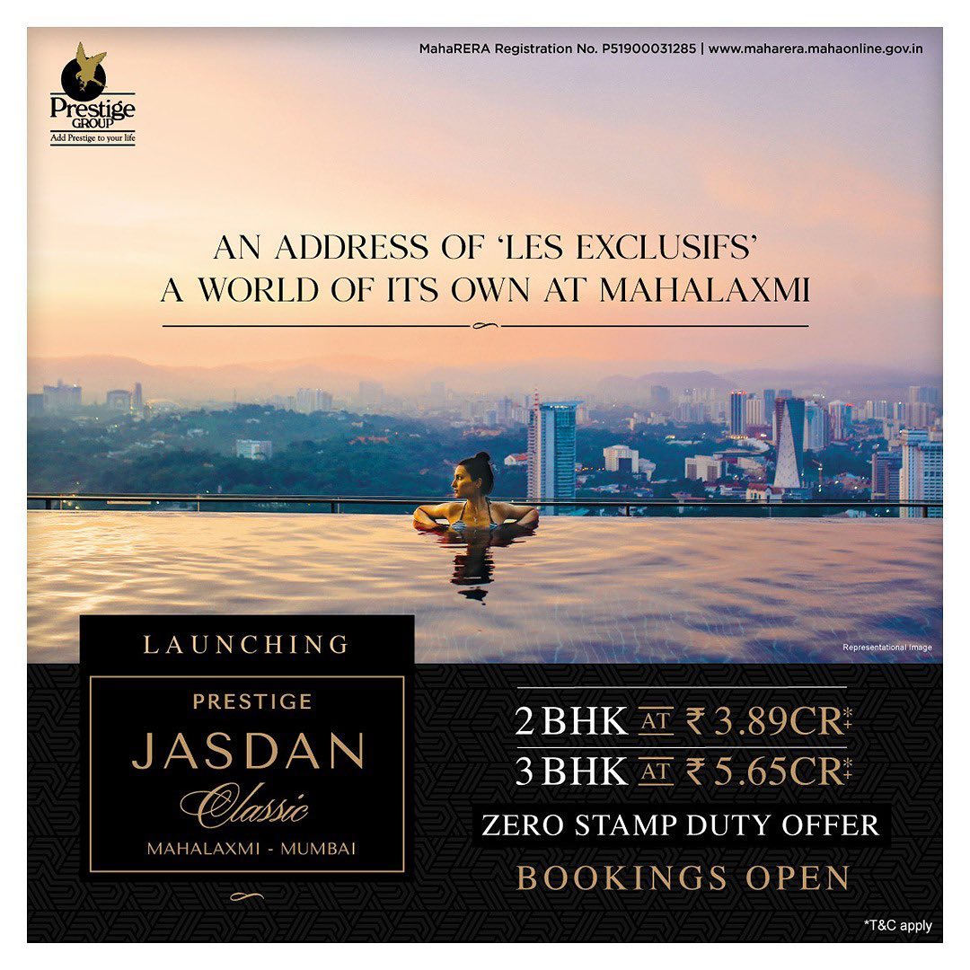 Booking open and zero stamp duty offer at Prestige Jasdan Classic in Mumbai