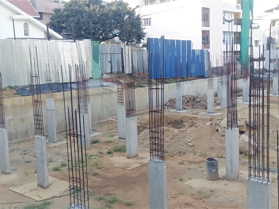 Construction update at Adarsh Astria in Banashankari, Bangalore
