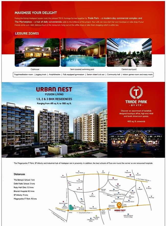 Maximize your delight together with Trade park and Market place in VTP Urban Nest