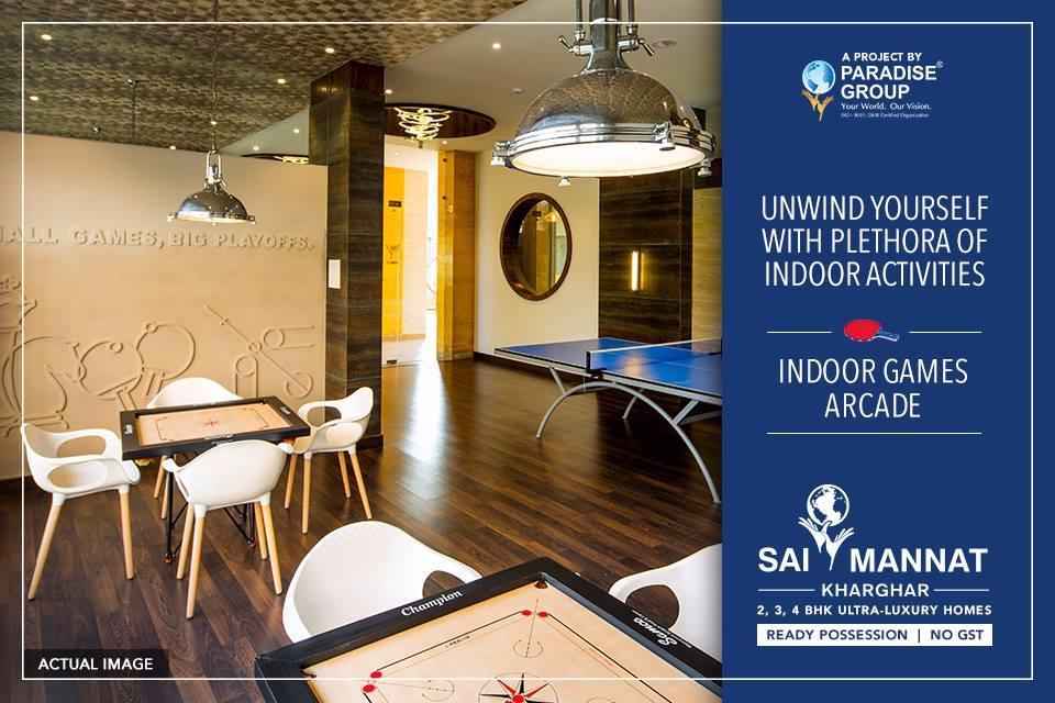 Unwind yourself with plethora of indoor activities at Paradise Sai Mannat in Navi Mumbai