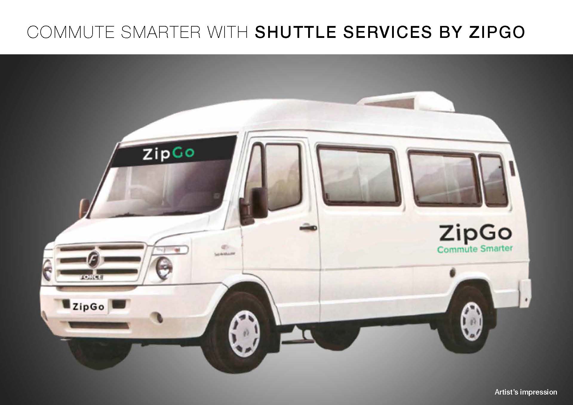 Commute smarter with shuttle services by Zipgo at Godrej Summit