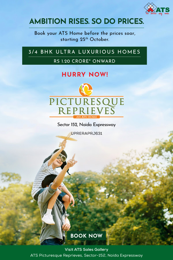 ATS Picturesque Reprieves Presenting 3 and 4 BHK luxury apartments starting Rs 1.20 Cr. in Noida