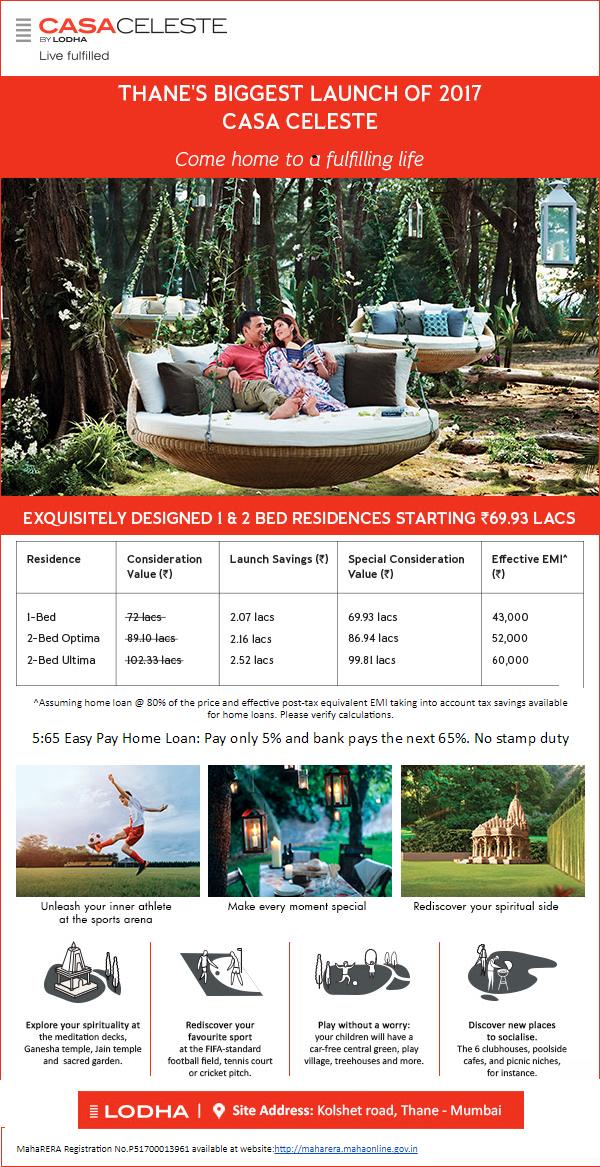 Come home to a fulfilling life at Lodha Casa Celeste in Mumbai Update