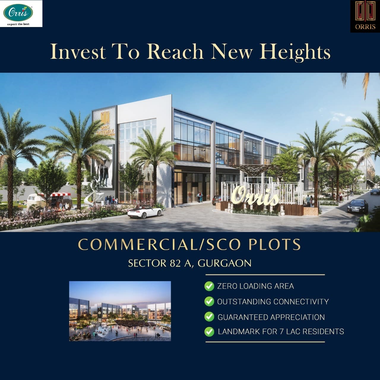 Invest to reach new heights at Orris Gateway in Sector 82A, Gurgaon