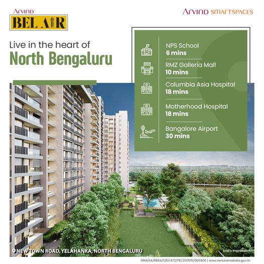 Arvind Bel Air live in the heart of North Bengaluru