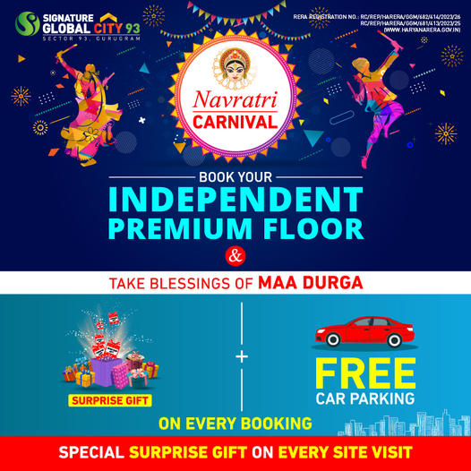Enhance your Navratri celebration with Signature Global's Independent Premium Floors Update