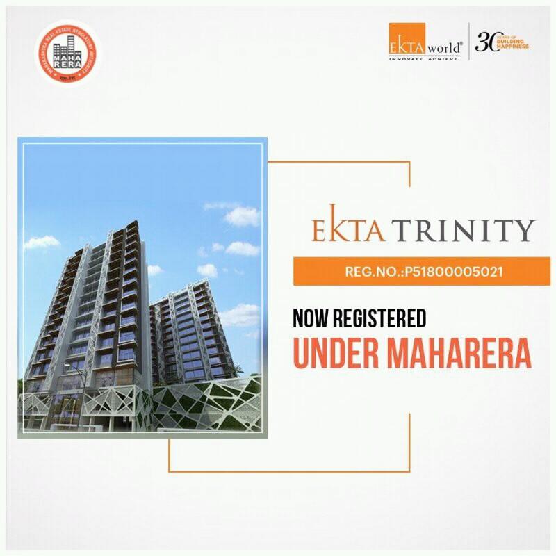 Ekta Trinity is now registered under MahaRERA