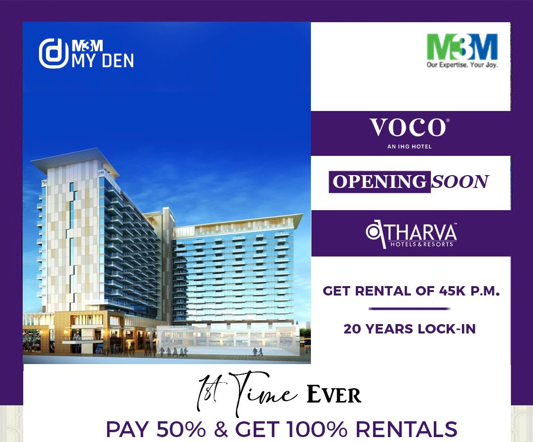 Opening soon Voco an IHG Hotel by Atharva Hotels & Resorts at M3M My Den in Sector 67, Gurgaon Update