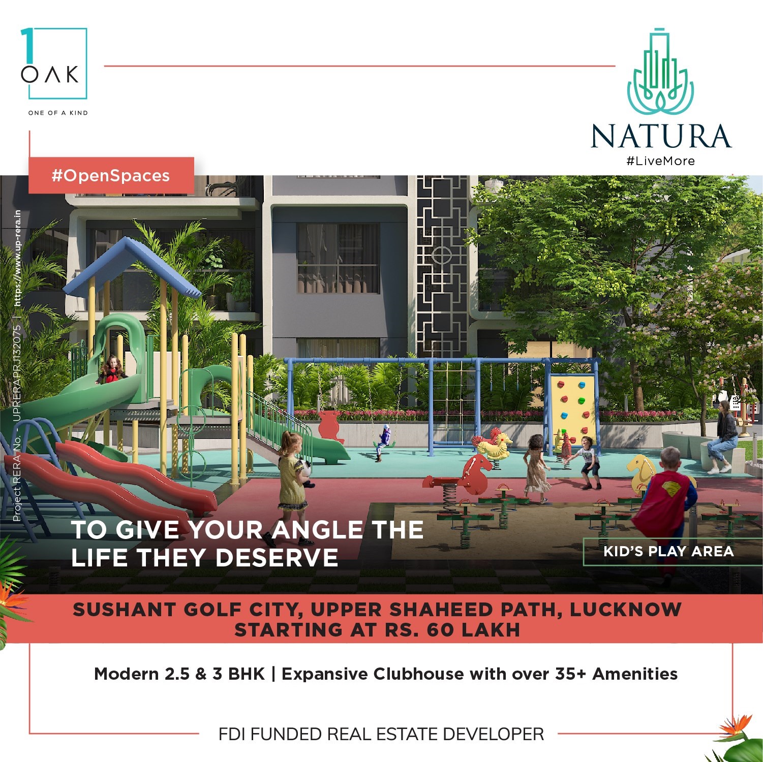 Expansive clubhouse with over 35+ amenities at 1OAK Natura, Lucknow