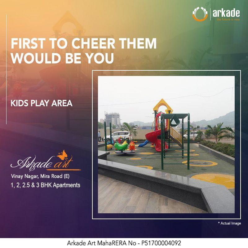 First to cheer them would be you in kids play area at Arkade Art, Mumbai