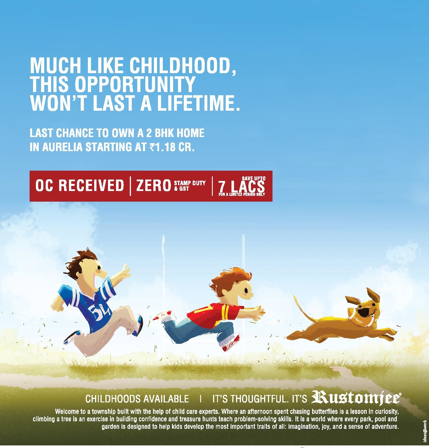 Book 2 BHK Home in aurelia starting at Rs 1.18 Cr at Rustomjee Urbania, Mumbai Update