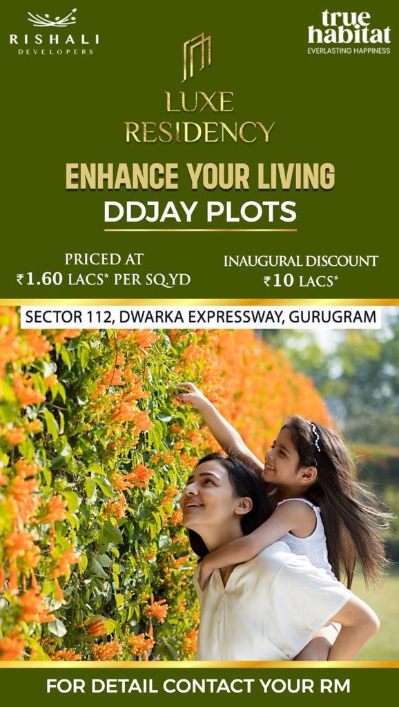 Enhance your living DDJY Plots at True Habitat Luxe Residency Plots, Gurgaon