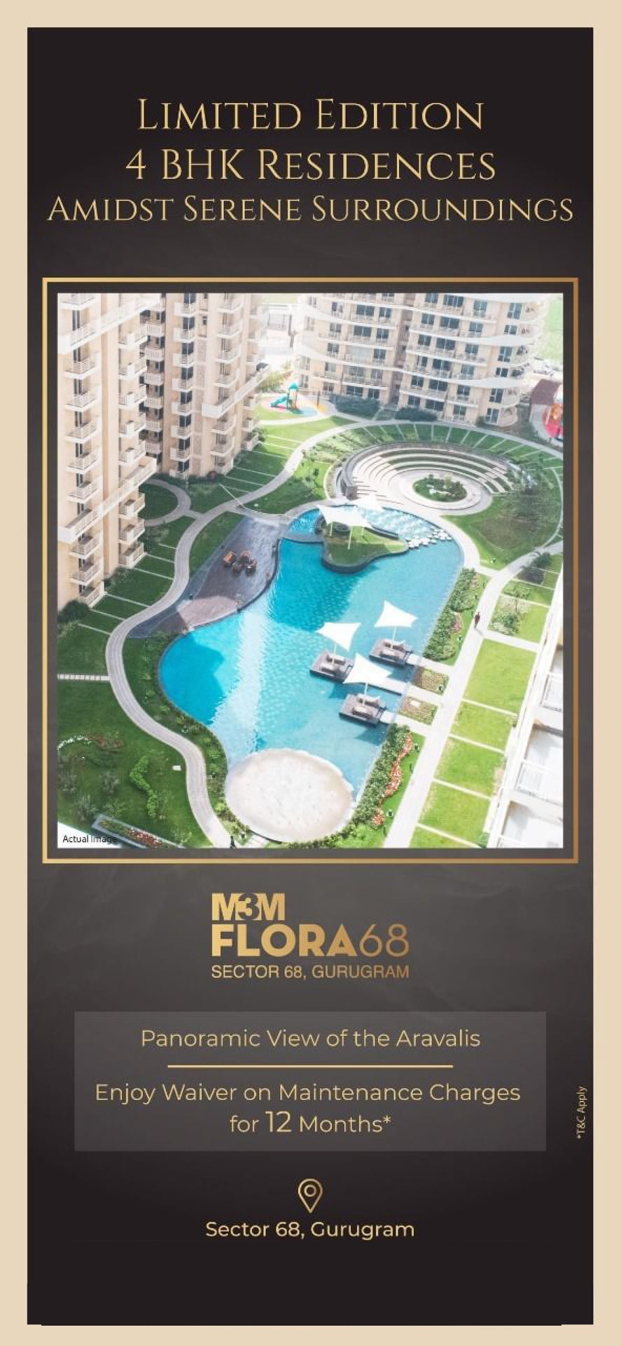 Limited edition 4 BHK residences amidst serene Surroundings at M3M Flora 68, Gurgaon