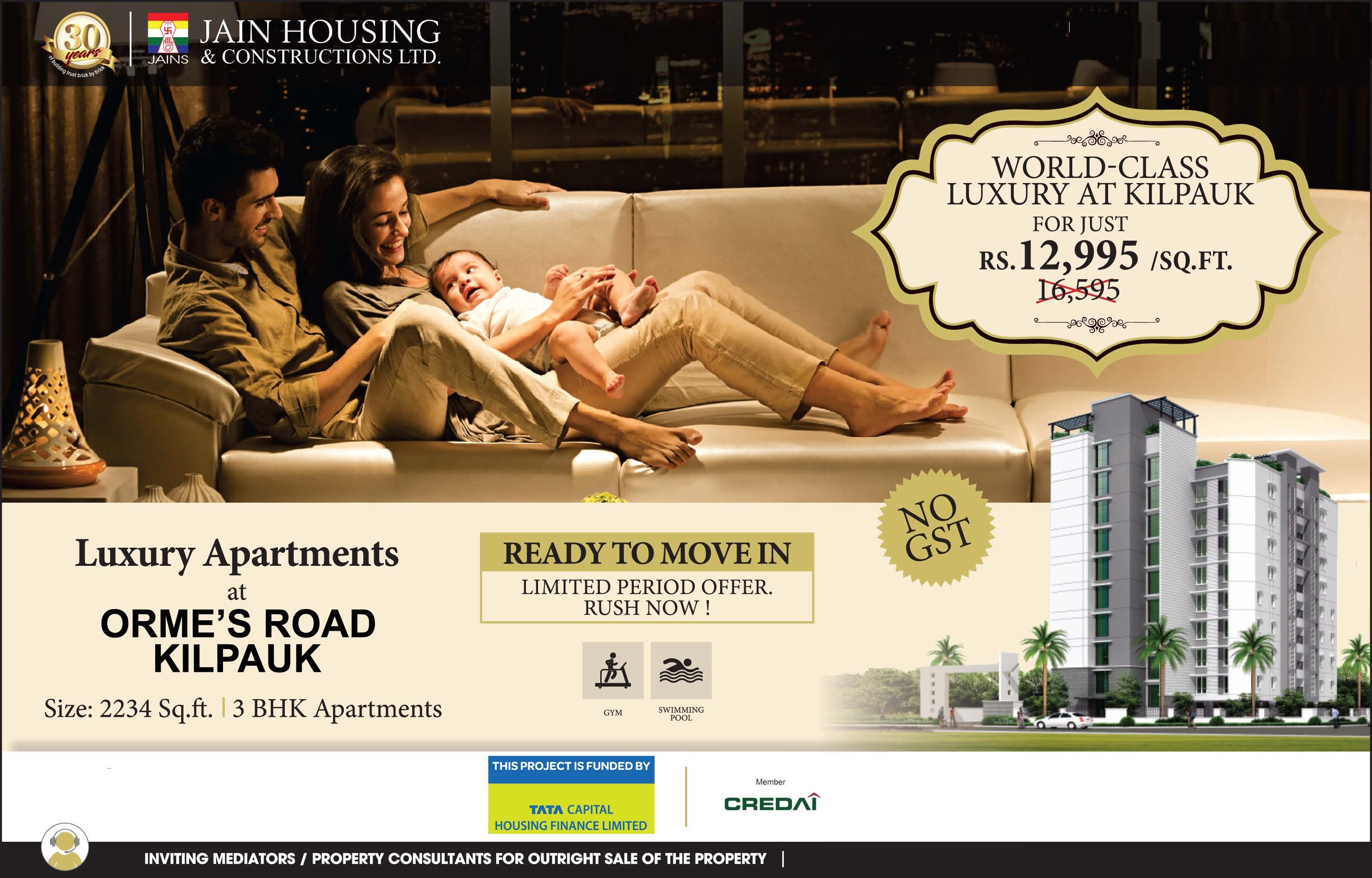 Ready to move in limited period offer. rush now at Jains Archway, Chennai Update