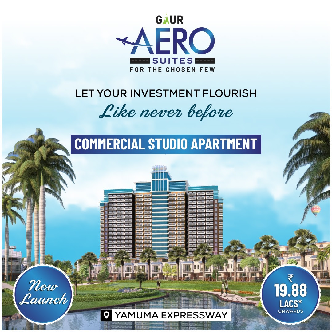 Commercial studio apartment Rs 19.88 Lac at Gaur Aero Suites, Noida Update