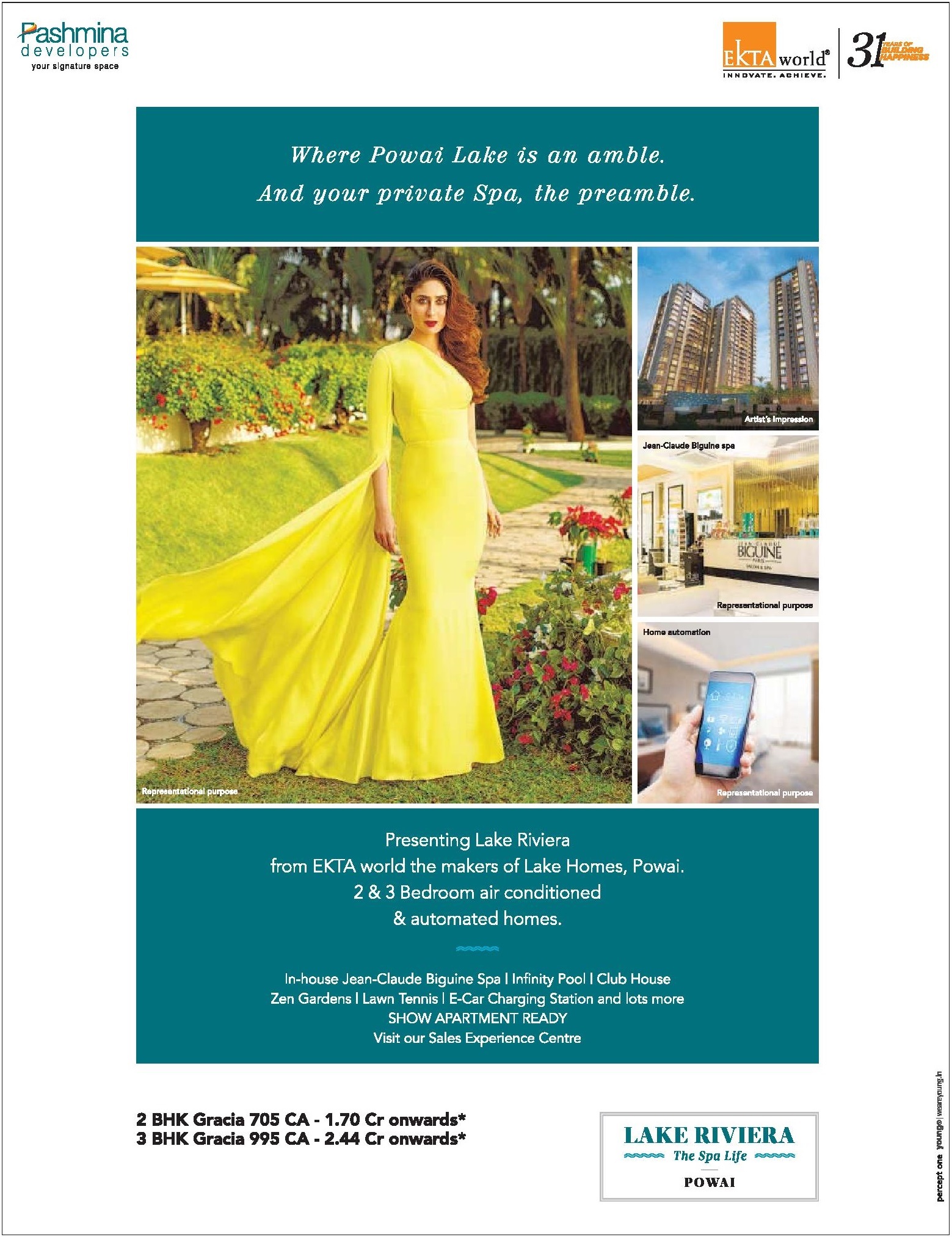 Show apartments ready at Ekta Lake Riviera in Powai, Mumbai