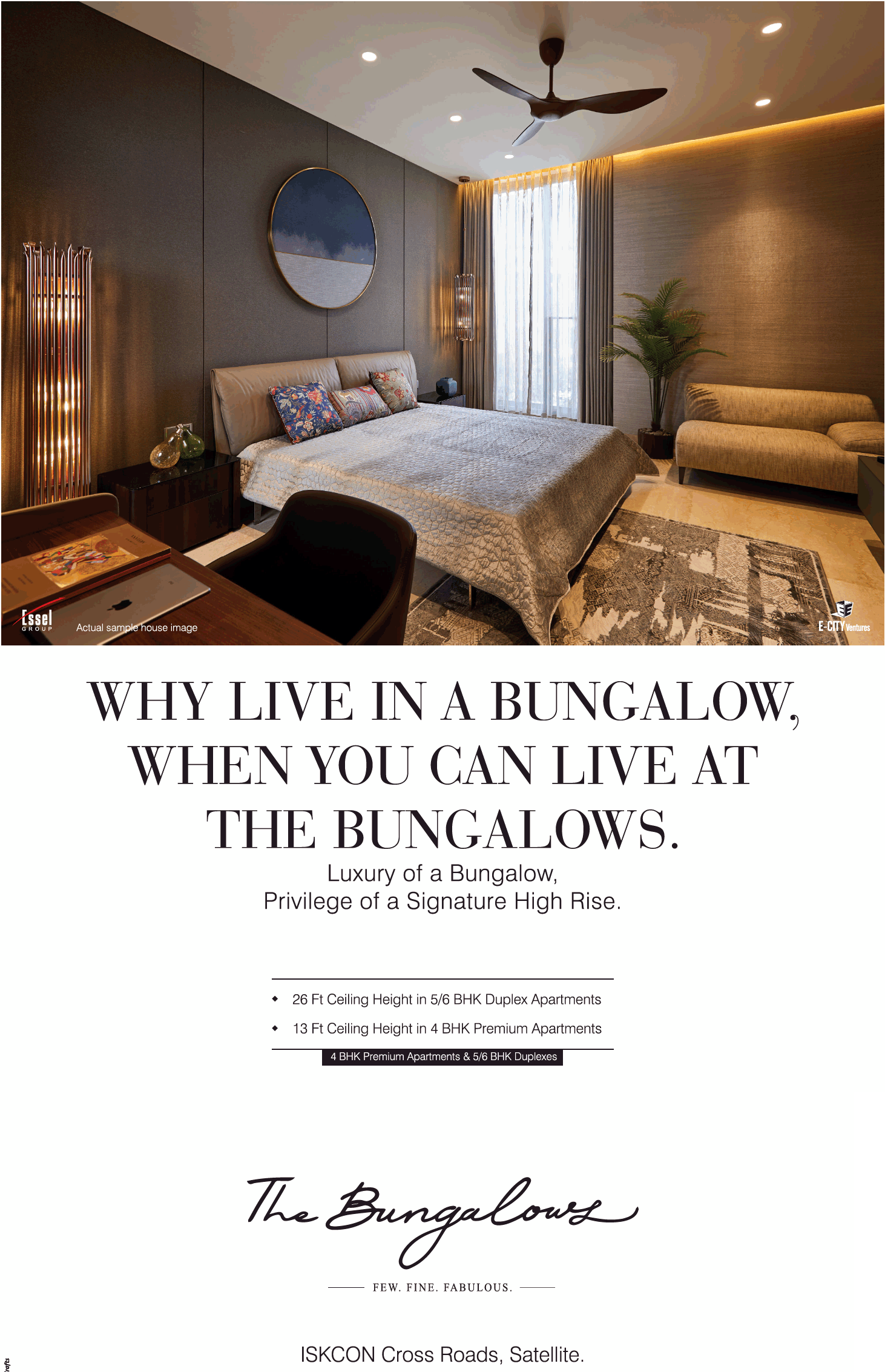 4 BHK premium apartments at The Bungalows in Ahmedabad