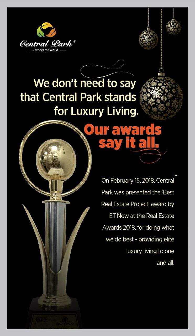 Central Park Resorts awarded Best Real Estate Project Award by ET Now