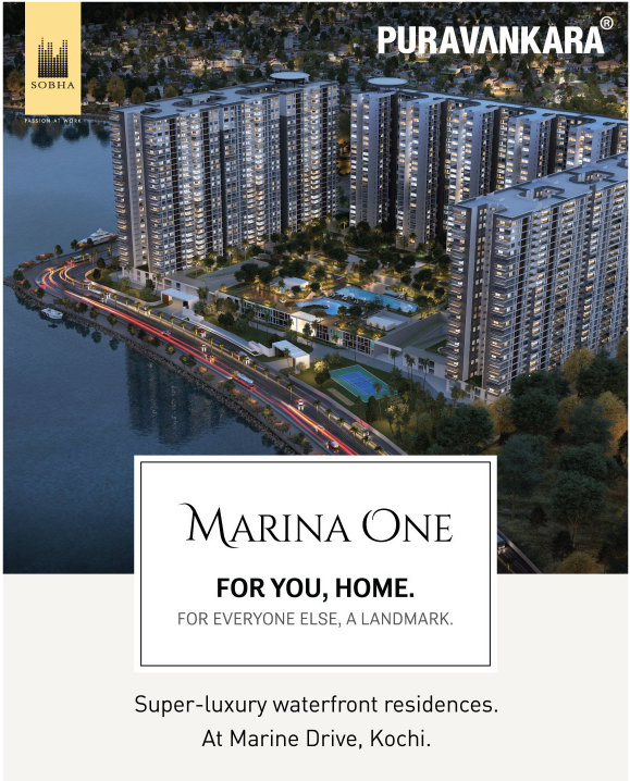 Avail super luxury waterfront residences at Purva Marina One in Kochi