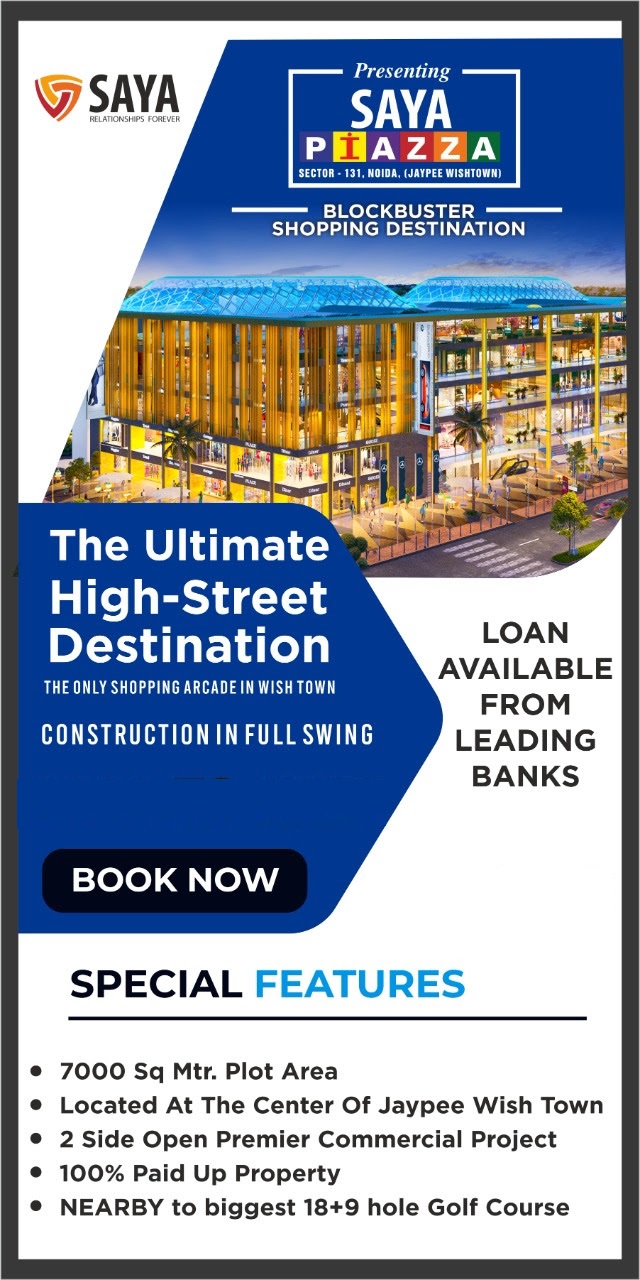 Construction in full swing at Saya Piazza, Sector 131, Noida