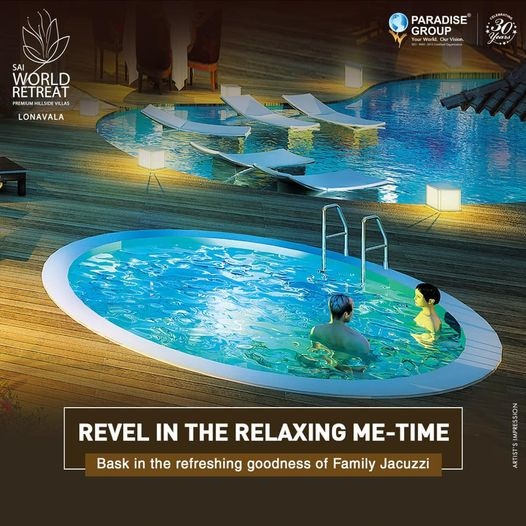 Bask in the refreshing goodness of family jacuzzi at Paradise Sai World Retreat, Pune