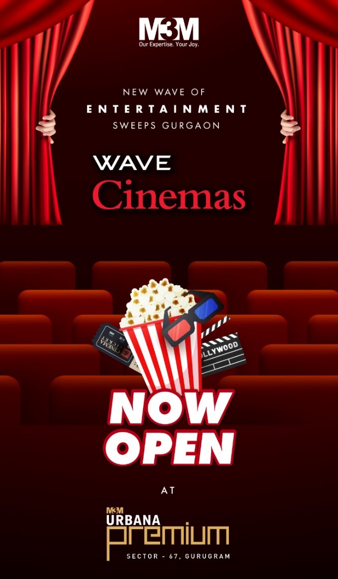 Get ready for blockbuster bliss with Wave Cinemas at M3M Urbana Premium, Gurgaon