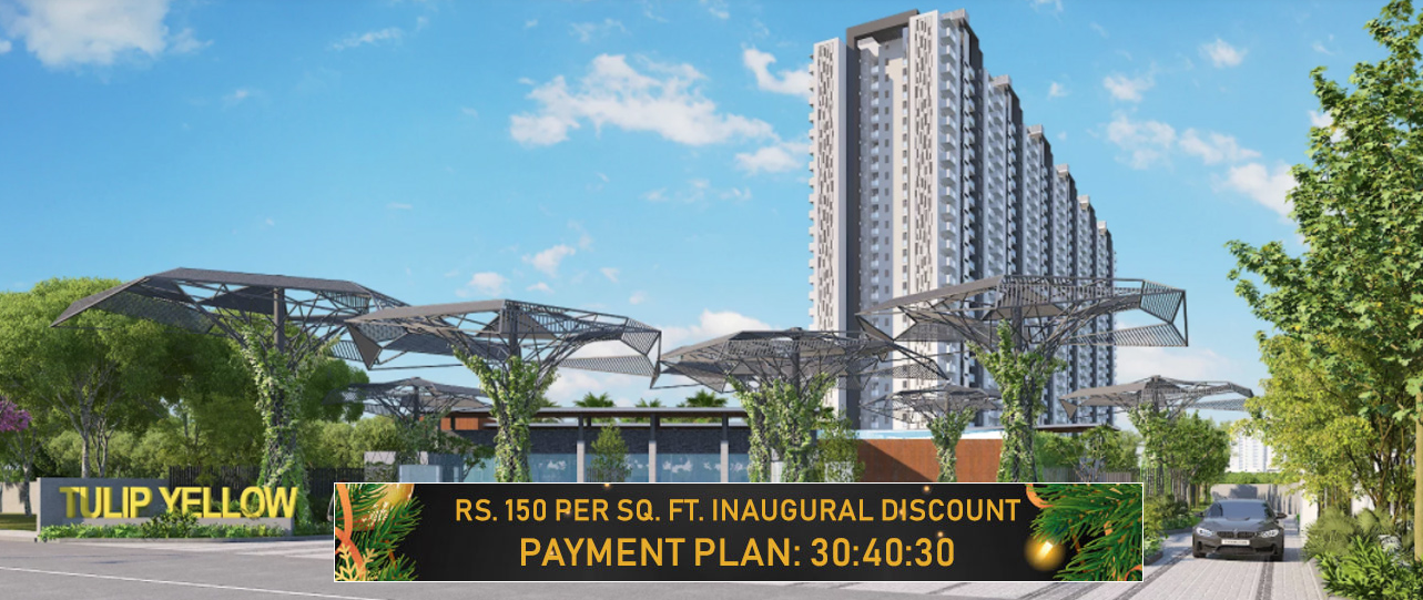 Payment plan 30:40:30 at Tulip Yellow in Sector 69, Gurgaon