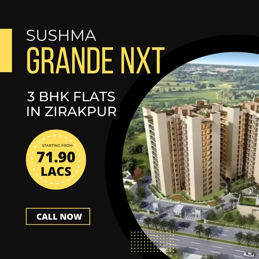 Book 3 BHK flats price Starting Rs 71.90 Lac at Sushma Grande Nxt, Chandigarh Update