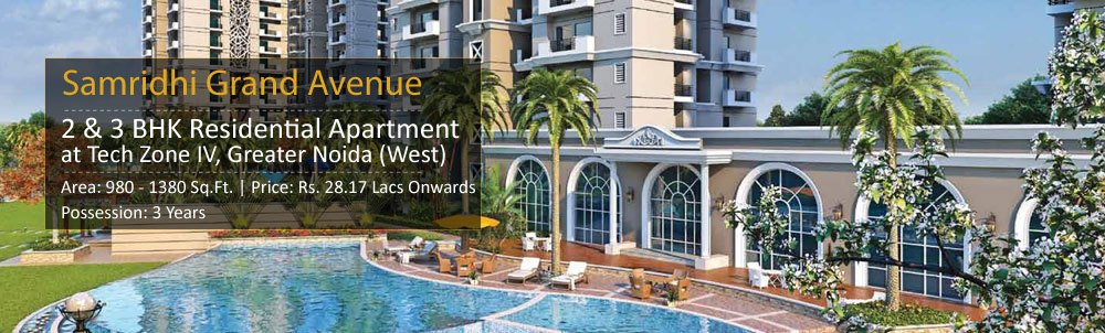 Splash in luxury with architectural designs of the interiors at Samridhi Grand Avenue