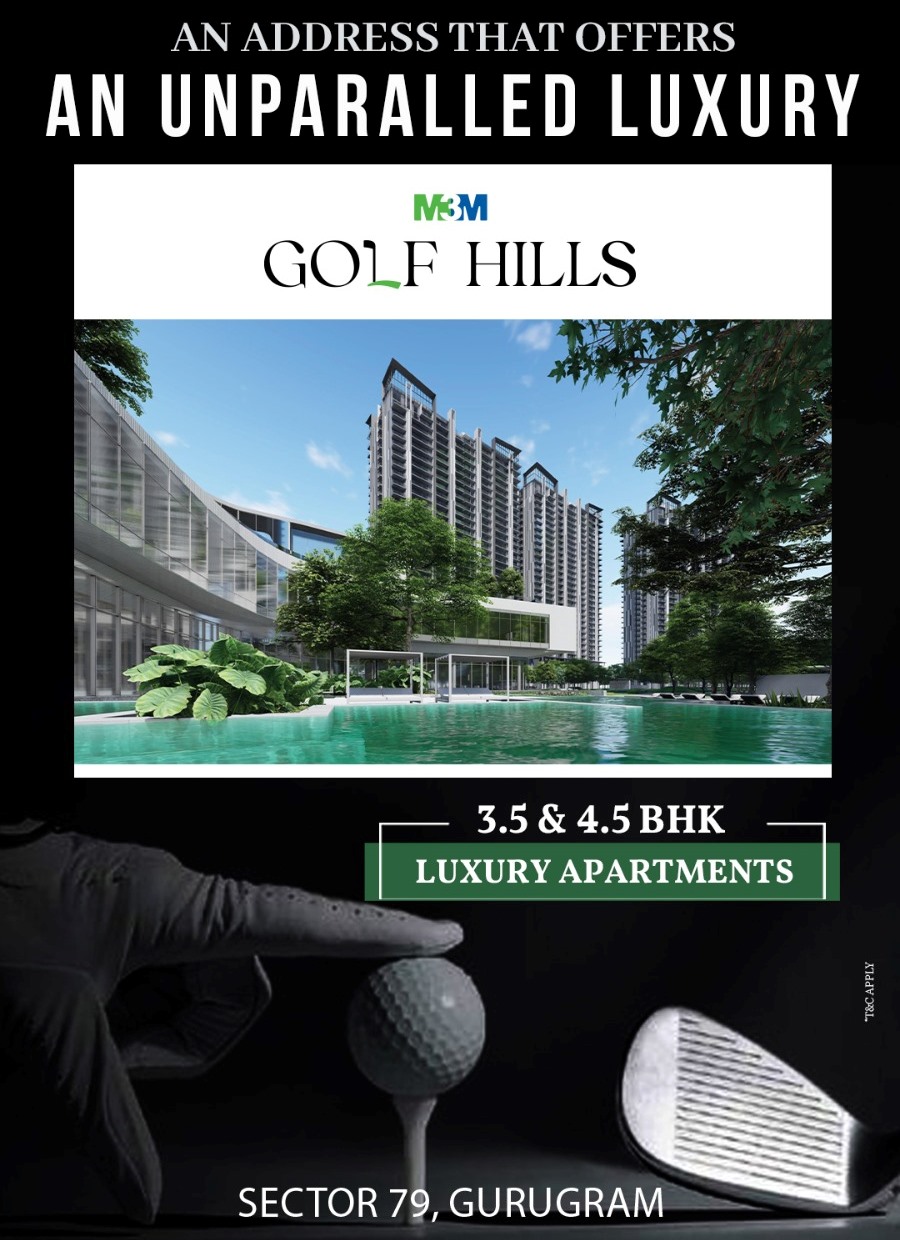 An address that offers an unparalled luxury at M3M Golf Hills, Gurgaon