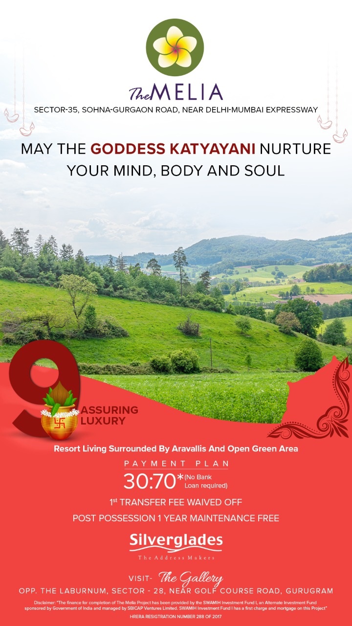 Resort living surrounded by aravallis and open green area at Silverglades The Melia, South of Gurgaon