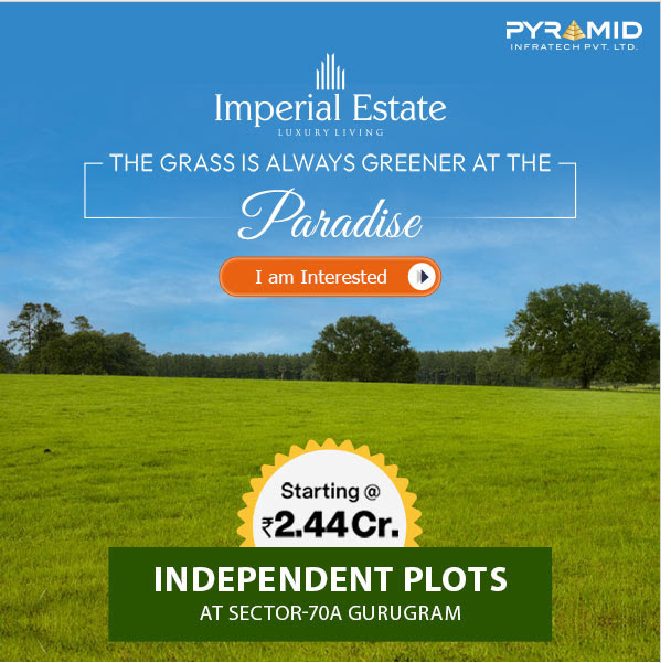 Independent plots starting Rs 2.44 Cr at Pyramid Imperial Estate in Sector 70A, Gurgaon