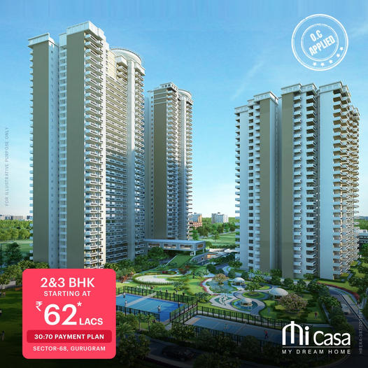 OC applied, 2 and 3 BHK home price starts Rs 62 Lac at Pareena Micasa, Gurgaon