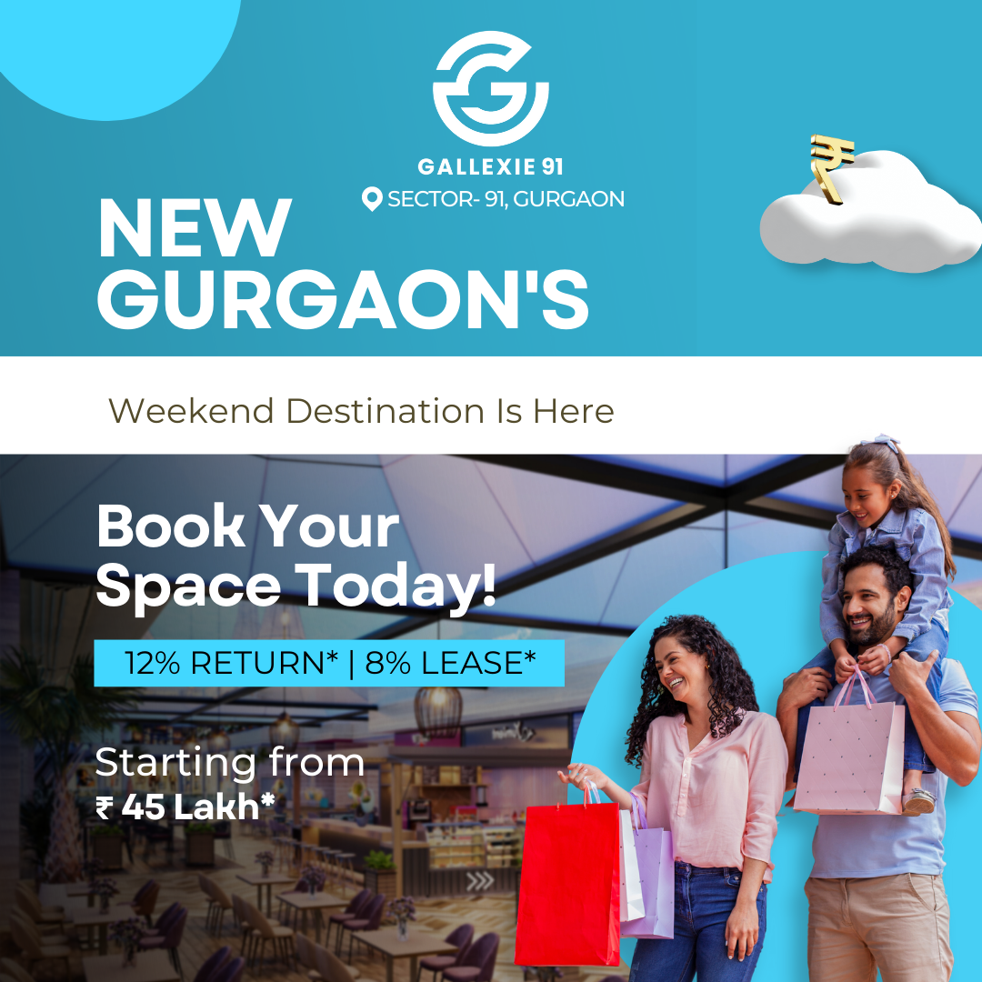 Book your space today 12% return and 8% lease at Axon Gallexie 91, Gurgaon