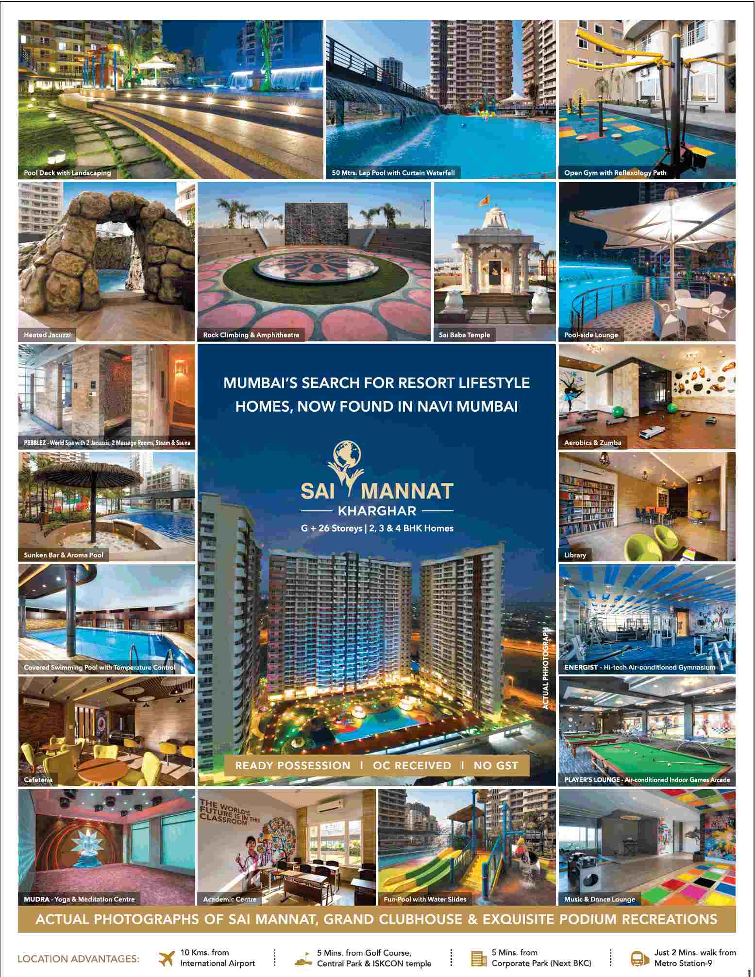 Experience resort lifestyle homes at Paradise Sai Mannat in Navi Mumbai