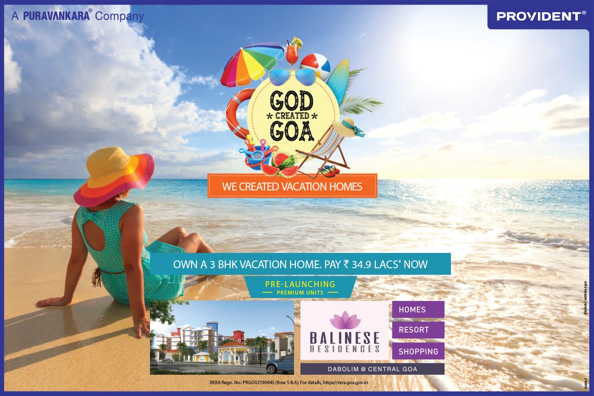 Adora De Goa offers 50:50 Payment Plan for premium flats in Goa