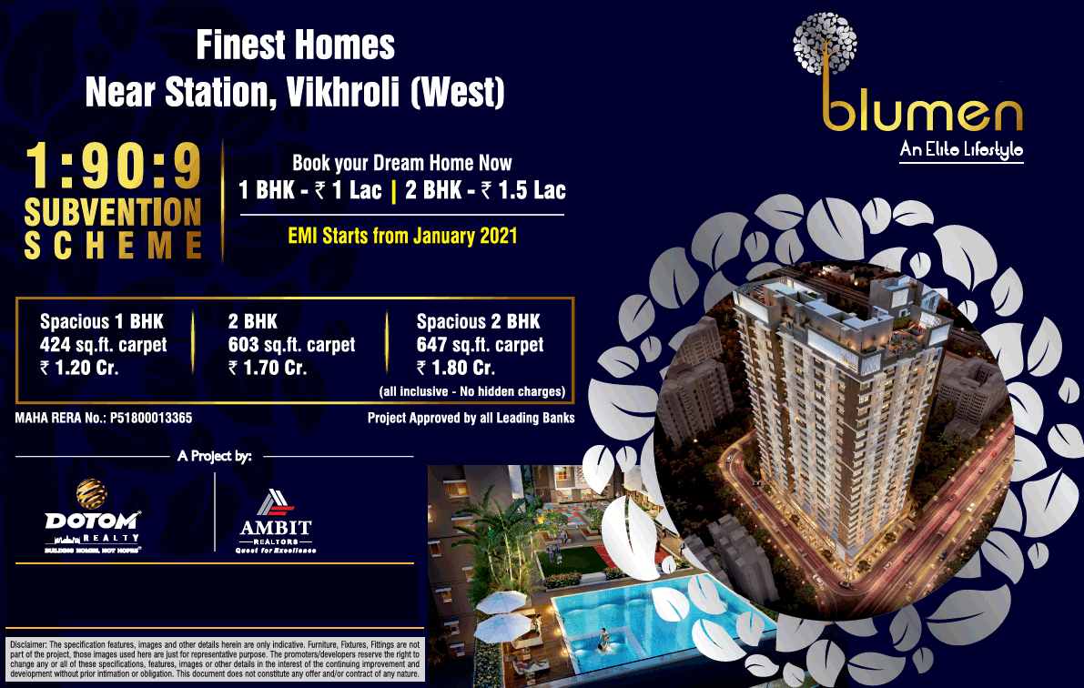 Book your dream home now at Dotom Blumen in Mumbai Update
