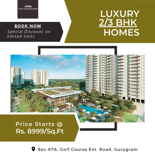 Book now spacial discount on limited units at Ireo The Corridors in Gurgaon