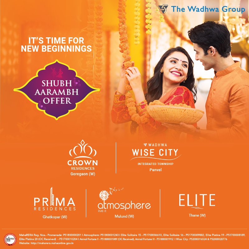 Book your dream home with Shubh Aarambh offers at Wadhwa Projects in Mumbai