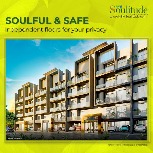 Soulful & safe independent floors for your privacy at M3M Soulitude, Gurgaon