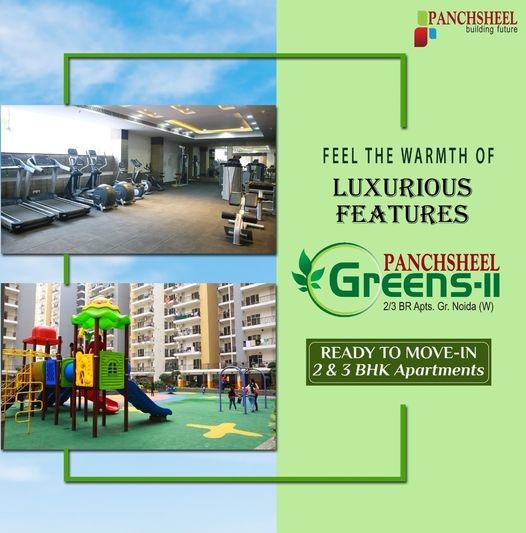 Ready to move-in 2 & 3 BHK apartments at Panchsheel Greens 2, Greater Noida