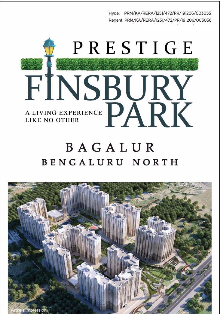 Hurry now to avail the launch price at  Prestige Finsbury Park, Bangalore Update