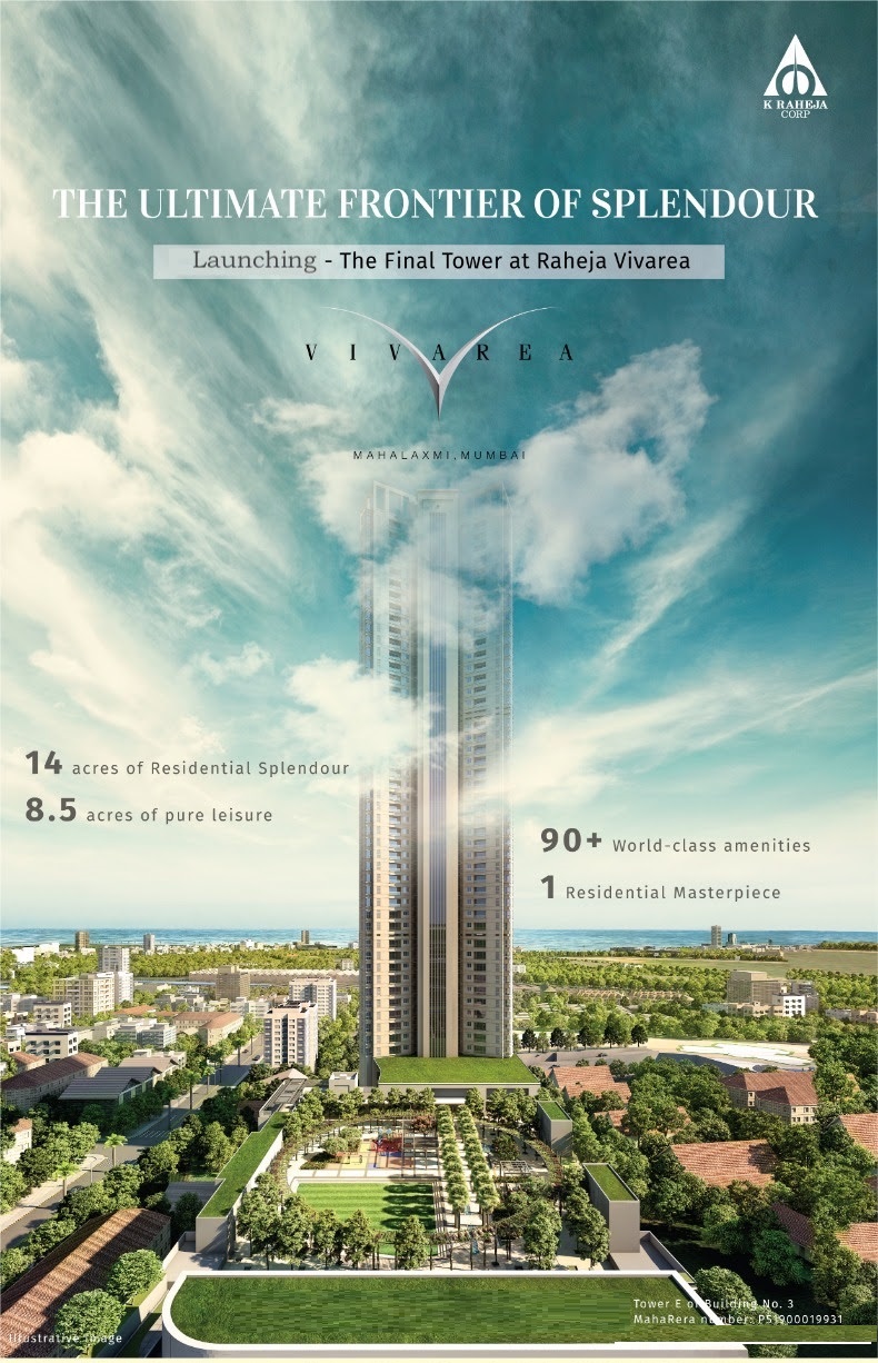 The final tower is launching at K Raheja Vivarea in Mahalaxmi, Mumbai