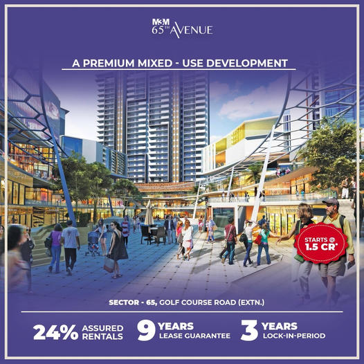 A premium mixed-use development starting Rs 1.5 Cr at M3M 65th Avenue in Gurgaon